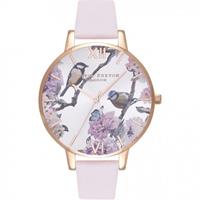 Olivia Burton Vegan Friendly Vegan Friendly Rose Gold & Blossom Damenuhr in Violet OB16PL35