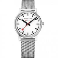 Mondaine Swiss Railways Evo2 35 Unisexuhr in Silber MSE35110SM