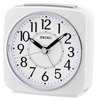 Seiko Clocks Bedside Bedside Clock Unisexuhr in Weiß QHE140W
