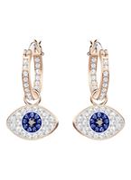 Swarovski Paar Creolen Duo Evil Eye mehrfarbig rosé Vergoldung 5425857