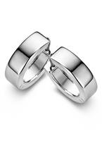 Casa Jewelry Casa Jewelry Oorringen Wals Medium van zilver