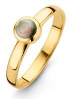 Casa Jewelry Ring Pom Grey S van zilver met goud verguld