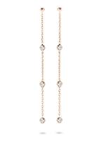 Casa Jewelry Pruts Oorhangers van zilver met roségouden plating TG.2002.00