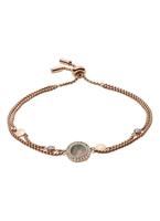 Fossil Bedelarmband met parel