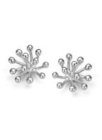 Casa Jewelry Oorknoppen Porcu-2 van zilver