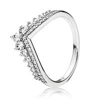 Pandora Damen Ring Princess Wish "197736CZ", 925er Silber, 52, silber