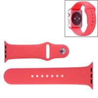 Voor de Apple Watch Sport 42mm High-performance Rubber Sport horlogeband met Pin-en-tuck Closure(Pink)