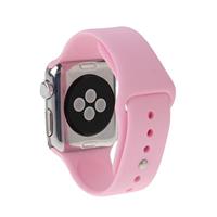 Sport voor Apple Watch 38 mm High-performance Rubber Sport horlogeband met Pin-en-tuck sluiting (Baby roze)