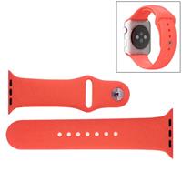For Apple Watch Sport 38mm High-performance Rubber Sport Watchband with Pin-and-tuck Closure(Orange)