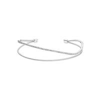 Fossil Armband Kariana van roestvrij staal en kristal