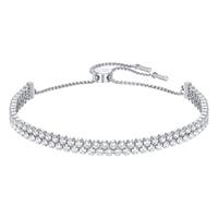 Swarovski Armband SUBTLE DOUBLE WEISS RHODINIERT 5221397