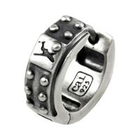 CAÏ Creole 925/-Sterling Silber rhodiniert matt oxidiert