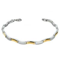 Boccia 0370-02 Armband Titanium zilver- en goudkleurig