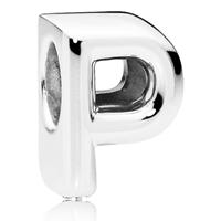 Pandora Bedel zilver Letter P 797470