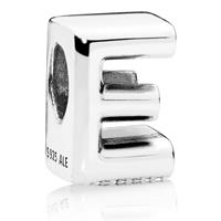 Pandora Charm Moments Buchstabe E 797459, Silber, 6.7 x 10 mm