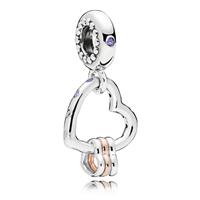 Pandora Charm Heart Highlights "787247NLCMX", 925er Silber, silber, keine Angabe