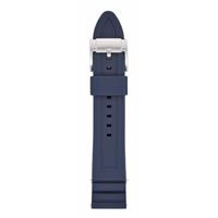 Fossil Q 22 mm Siliconen Horlogeband Blauw