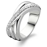 TI SENTO, Ring "zirkonia Silber" in silber, Schmuck für Damen