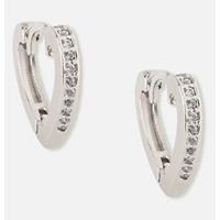 Orelia Pave heart hoop