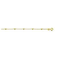 Fine Jewelry Gouden schakelarmband - 18.5cm - Anker - Balletjes