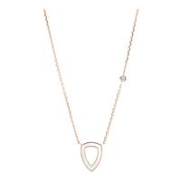 Fossil Damen Kette mit Anhänger "JF03067791", Edelstahl, roségold, roségold