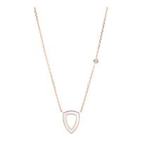 Fossil Damen Kette mit Anhänger "JF03067791", Edelstahl, roségold, roségold