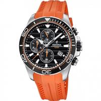Festina Chronograaf Quartzhorloge, polshorloge, herrenuur, analoog, dag, stopwatchfunctie