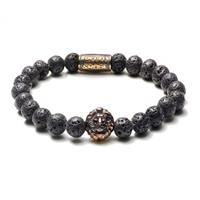REBEL & ROSE Rebel and Rose Armband Black Moon Gold 17,5 cm RR-8L022-S