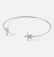 Orelia armband, bangle met zeesterren zilverkleurig