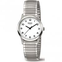 Boccia 3287-01 Horloge titanium zilverkleurig rekband 28 mm