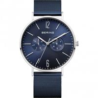 Bering 14240-303 Polished Blue Mesh Horloge