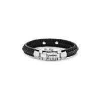 Buddha To Buddha Nurul Small Leather Bracelet Black