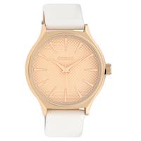 OOZOO Quarzuhr Oozoo Damen Armbanduhr Timepieces Analog, Damenuhr rund, groß (ca. 42mm) Lederarmband, Fashion-Style