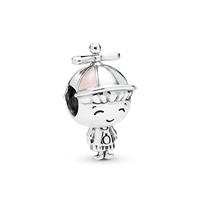 Pandora Charm Propeller Hat Boy "798015ENMX", 925er Silber, silber, keine Angabe