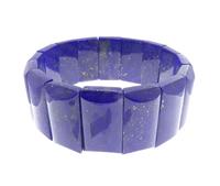 Christian Lapis lazuli armband geel goud