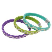 Set van 3 cana flecha armbanden - paars/groen/turkoois