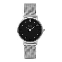 Clusehorloges CLUSE Minuit Mesh Black/Silver CW0101203005 - horloge