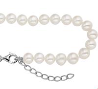 TFT Armband Zilver Parel 6,5 mm 18 + 3 cm