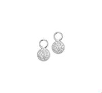 TFT Creoolhangers Zirkonia Zilver Gerhodineerd Glanzend 13 mm x 8 mm
