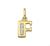 TFT Bedel Letter F Zirkonia Goud