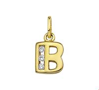 TFT Bedel Letter B Zirkonia Goud