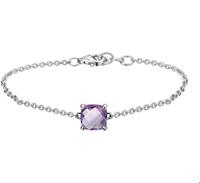 TFT Armband Zilver Amethyst 16 + 2 cm