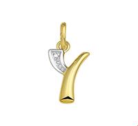 TFT Bedel Letter Y Diamant 0.005 Ct. Goud