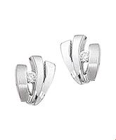 TFT Oorknoppen Zirkonia Poli/mat Zilver Gerhodineerd Mat Glanzend 8.5 mm x 7 mm