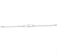TFT Graveerarmband Zilver Zirkonia Plaat 5,0 mm 16 - 18 cm