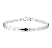 TFT Armband Zilver Omega Bol 4,0 mm 18 cm