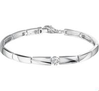 TFT Armband Zilver Choker Zirkonia 5,0 mm 19 cm