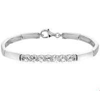 TFT Armband Zilver Zirkonia 4,5 mm 18,5 cm