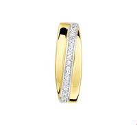 TFT Hanger geelgoud met zirkonia 6,5 x 19 mm