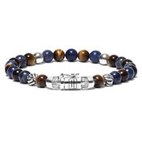 Buddha to Buddha 189MS Armband Spirit Bead Mini Mix Sodalite Tigereye (D) 18 cm